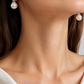 Elegant 925 Sterling Silver Classic Pearl Drop Stud Earrings for Women