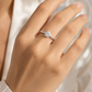 Round Solitaire Adjustable Ring