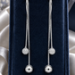 Double Ball Chain Drop Earrings