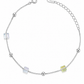 Iridescent Cube & Bead Bracelet