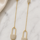 Padlock Chain Earrings