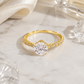 Round Solitaire Filigree Band Ring