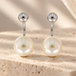Silver Pearl Earrings