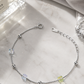 Iridescent Cube & Bead Bracelet