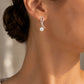 Silver-Tone Pearl Earrings