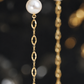 Gold Pearl Long Chain Drop Earrings for Women