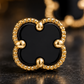 Gold-Tone Black Red green Earrings