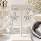Elegant 925 Sterling Silver Round CZ Open Flower Drop Earrings for Women
