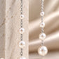 Graduated Pearl Chain Drop Earrings