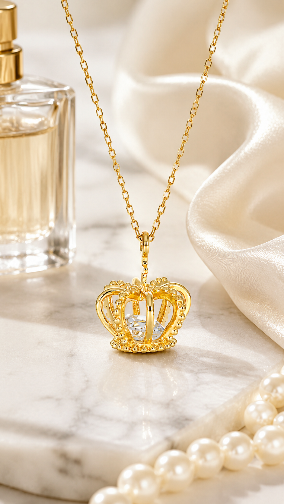 Royal Crown Pendant Necklace