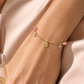 Pink Butterfly & Flower Charm Bracelet