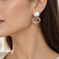 Pearl Oval Earrings