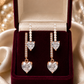 Pearl Double Heart Earrings