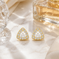 Triangle Halo Earrings