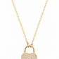 Golden Heart Lock Necklace