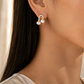 Gold-Tone Pearl Earrings