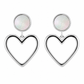 Pearl Heart Earrings