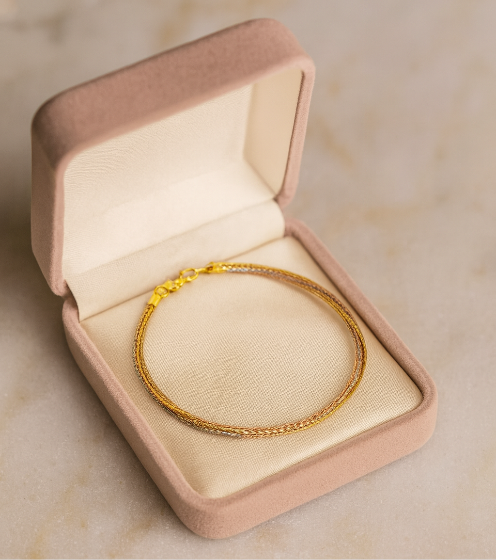 Elegant Tri Color Multi Layer Rope Anklet for Women & Girls | Daily Wear Adjustable Comfort Fit Anklet