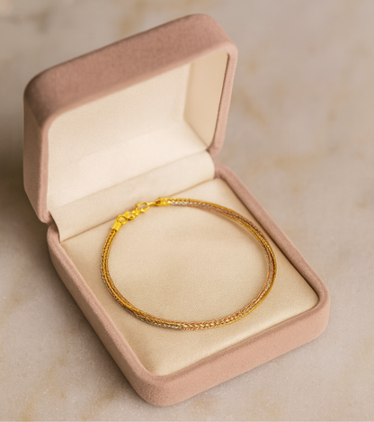 Elegant Tri Color Multi Layer Rope Anklet for Women & Girls | Daily Wear Adjustable Comfort Fit Anklet