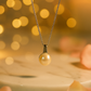 Classic Pearl Pendant Necklace with White Gold Finish