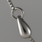Silver Teardrop Station Necklace for Women – Minimal & Elegant