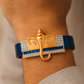 Premium Ganesh Designer Men’s Bracelet Rose-Gold Ceramic Stretch Band with CZ Embellished Detailing