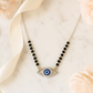 Silver-Evil-Eye-Pendant-Black-Beads-Necklace-For-Women