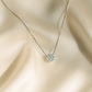 Silver Moonstone Solitaire Necklace for Women – Minimal & Elegant
