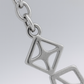 Elegant Silver Geometric Square Charm Anklet for Women & Girls | Minimal Daily Wear Adjustable Chain Anklet
