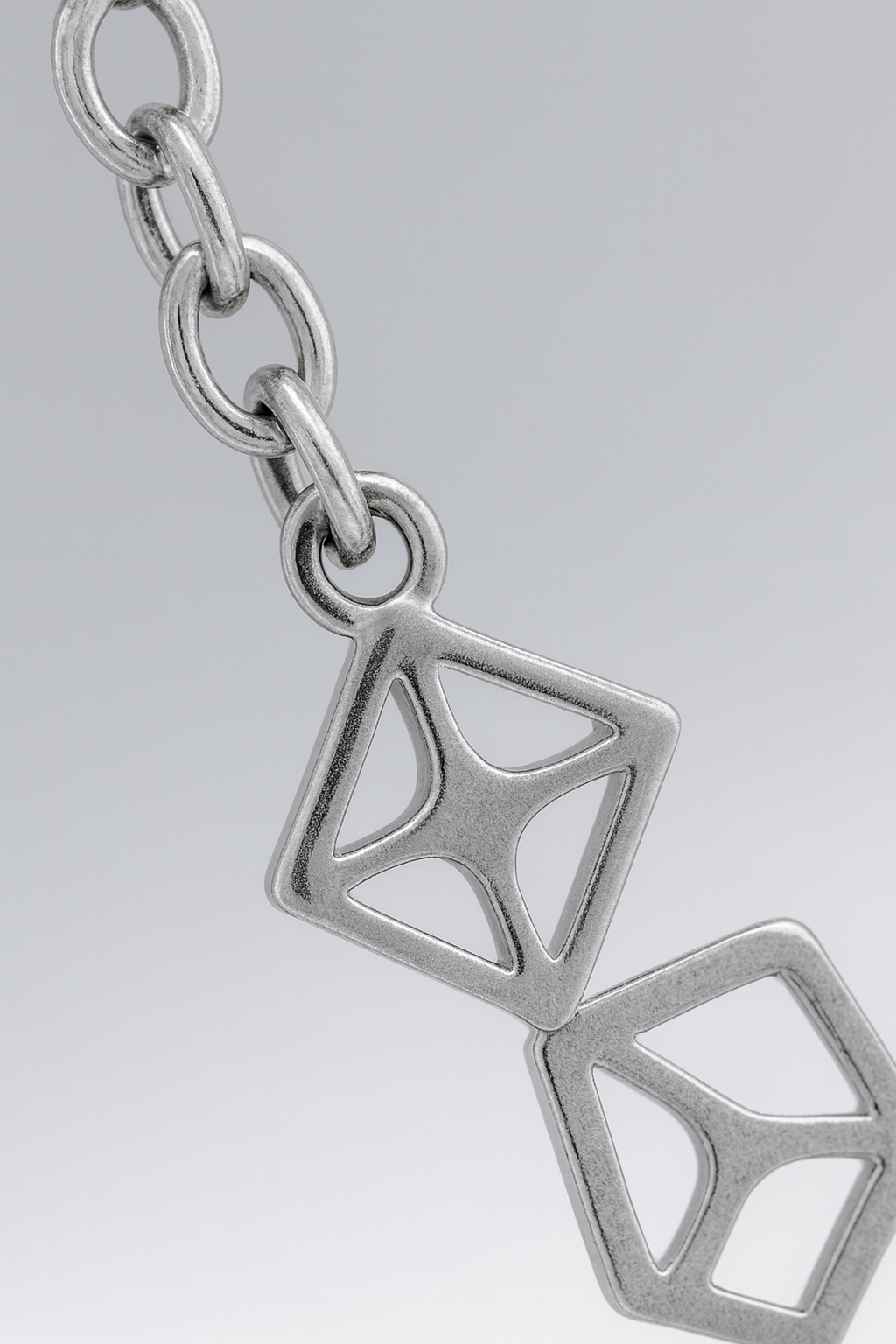 Elegant Silver Geometric Square Charm Anklet for Women & Girls | Minimal Daily Wear Adjustable Chain Anklet