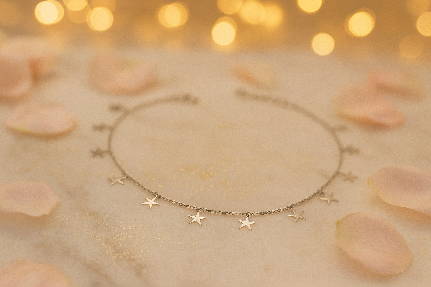 Elegant Silver Star Charm Anklet for Women & Girls | Minimal Daily Wear Adjustable Chain Anklet