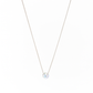 Silver Moonstone Solitaire Necklace for Women – Minimal & Elegant