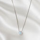 Silver Moonstone Solitaire Necklace for Women – Minimal & Elegant