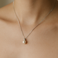 Classic Pearl Pendant Necklace with White Gold Finish