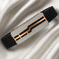 Premium Geometric Men’s Bracelet Black Ceramic Stretch Band with Rose Gold CZ Plate