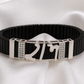 Premium Ram Men’s Bracelet Rose Gold CZ Plate with Black Ceramic Stretch Band