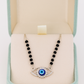 Silver-Evil-Eye-Pendant-Black-Beads-Necklace-For-Women