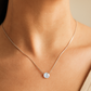 Silver Moonstone Solitaire Necklace for Women – Minimal & Elegant