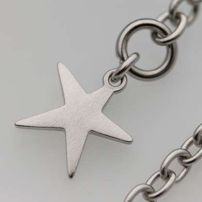 Elegant Silver Star Charm Anklet for Women & Girls | Minimal Daily Wear Adjustable Chain Anklet