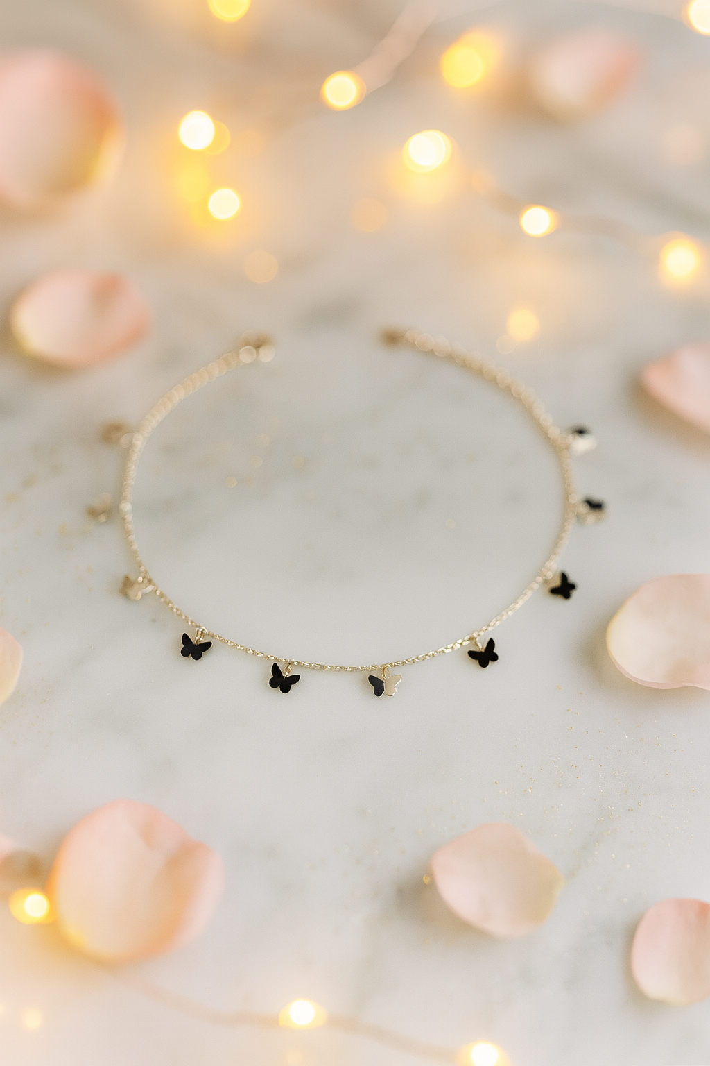 Elegant Silver Butterfly Charm Anklet for Women & Girls | Minimal Daily Wear Adjustable Chain Anklet