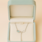 925 Silver Leaf Design Pearl Drop Pendant Necklace for Women – Elegant Enamel & CZ Accent