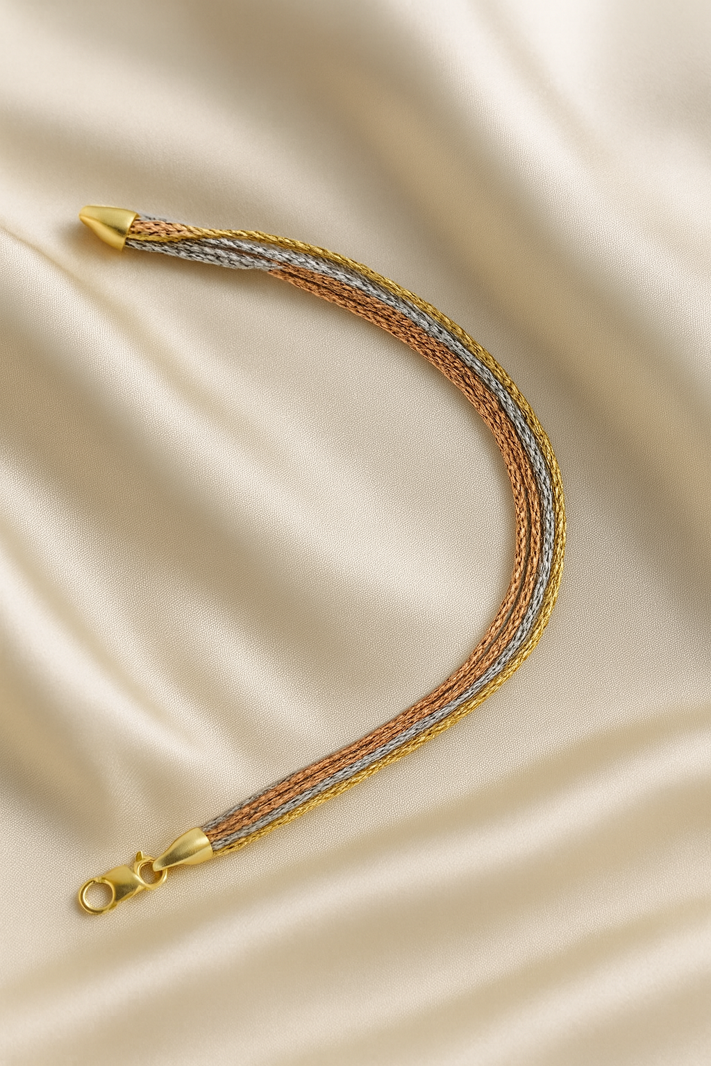 Elegant Tri Color Multi Layer Rope Anklet for Women & Girls | Daily Wear Adjustable Comfort Fit Anklet