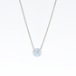 Silver Moonstone Solitaire Necklace for Women – Minimal & Elegant