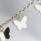 Elegant Silver Butterfly Charm Anklet for Women & Girls | Minimal Daily Wear Adjustable Chain Anklet