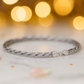 Elegant Silver Braided Rope Anklet for Women & Girls | Minimal Textured Daily Wear Adjustable Ankle Bracelet