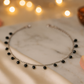 Elegant Silver Black Drop Charm Anklet for Women & Girls | Minimal Daily Wear Adjustable Chain Anklet
