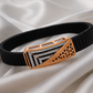 Vector Royale Bracelet in Rose Gold, Black Enamel & Diamonds, For Man