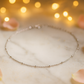 Elegant Silver Minimal Beads Anklet for Women & Girls | Dainty Daily Wear Adjustable Chain Anklet