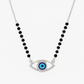 Silver-Evil-Eye-Pendant-Black-Beads-Necklace-For-Women