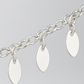 Elegant Silver Oval Drop Charm Anklet for Women & Girls | Minimal Daily Wear Adjustable Chain Anklet